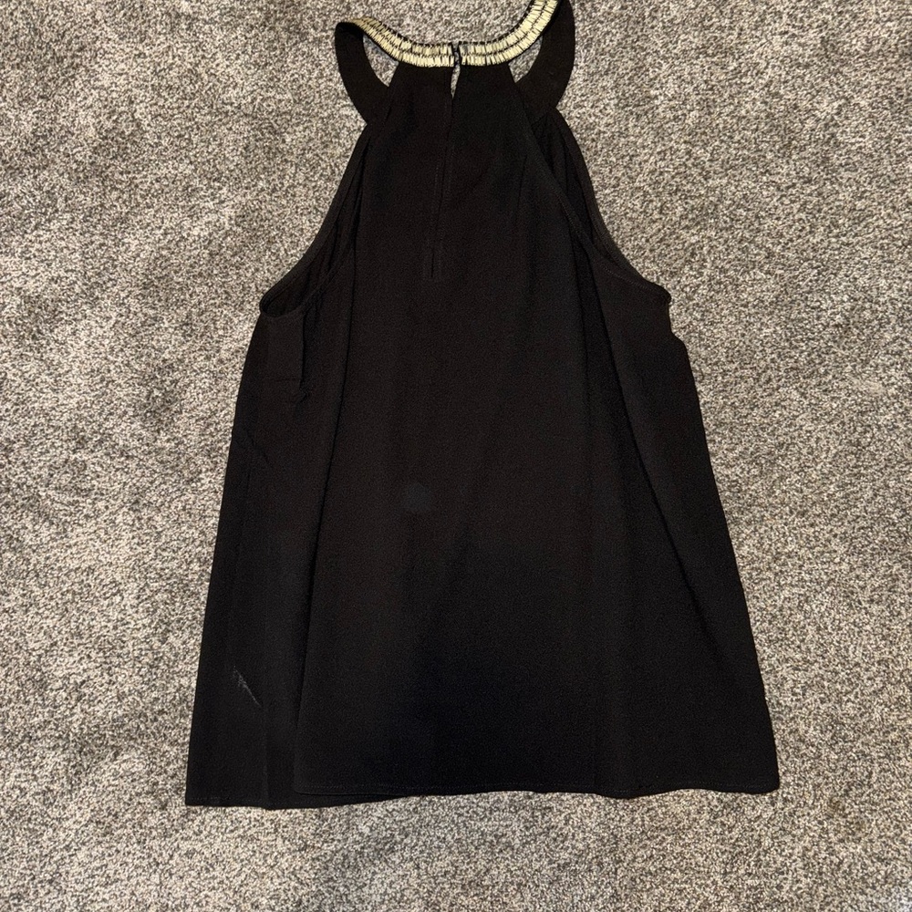 Paper Crane Black Sleeveless Tank Top
